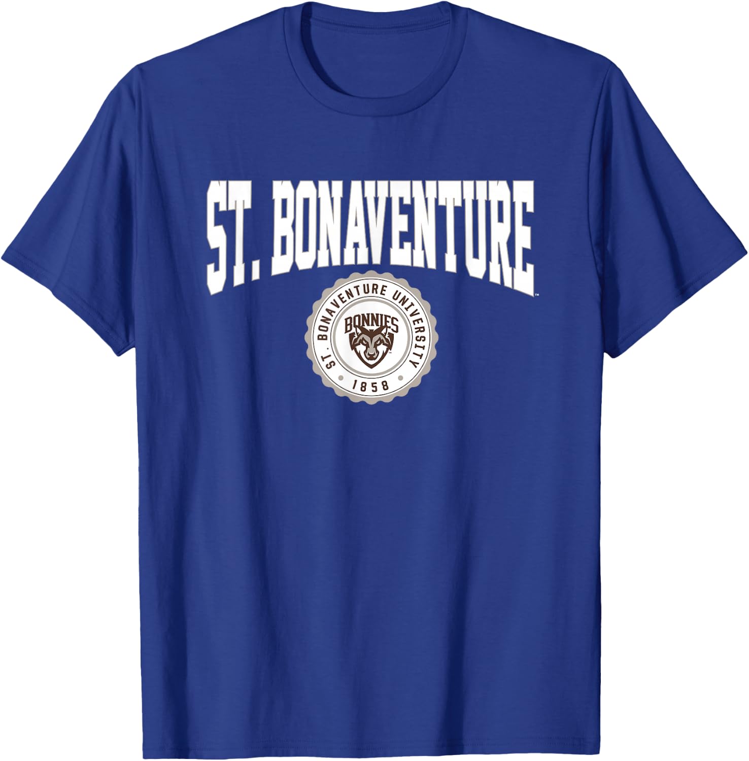 St. Bonaventure University Bonnies Collegiate Seal T-Shirt - T-Shirt | Royal