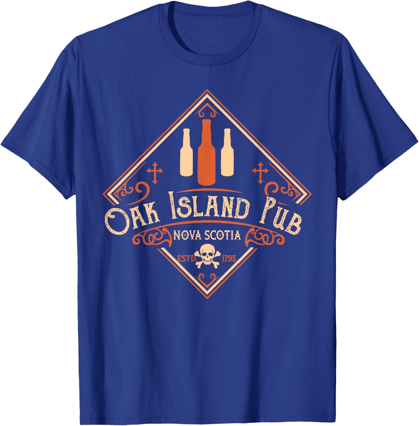 Oak Island Pub Treasure Hunt Vintage Beer Drinking Mystery T-Shirt - T-Shirt | Royal