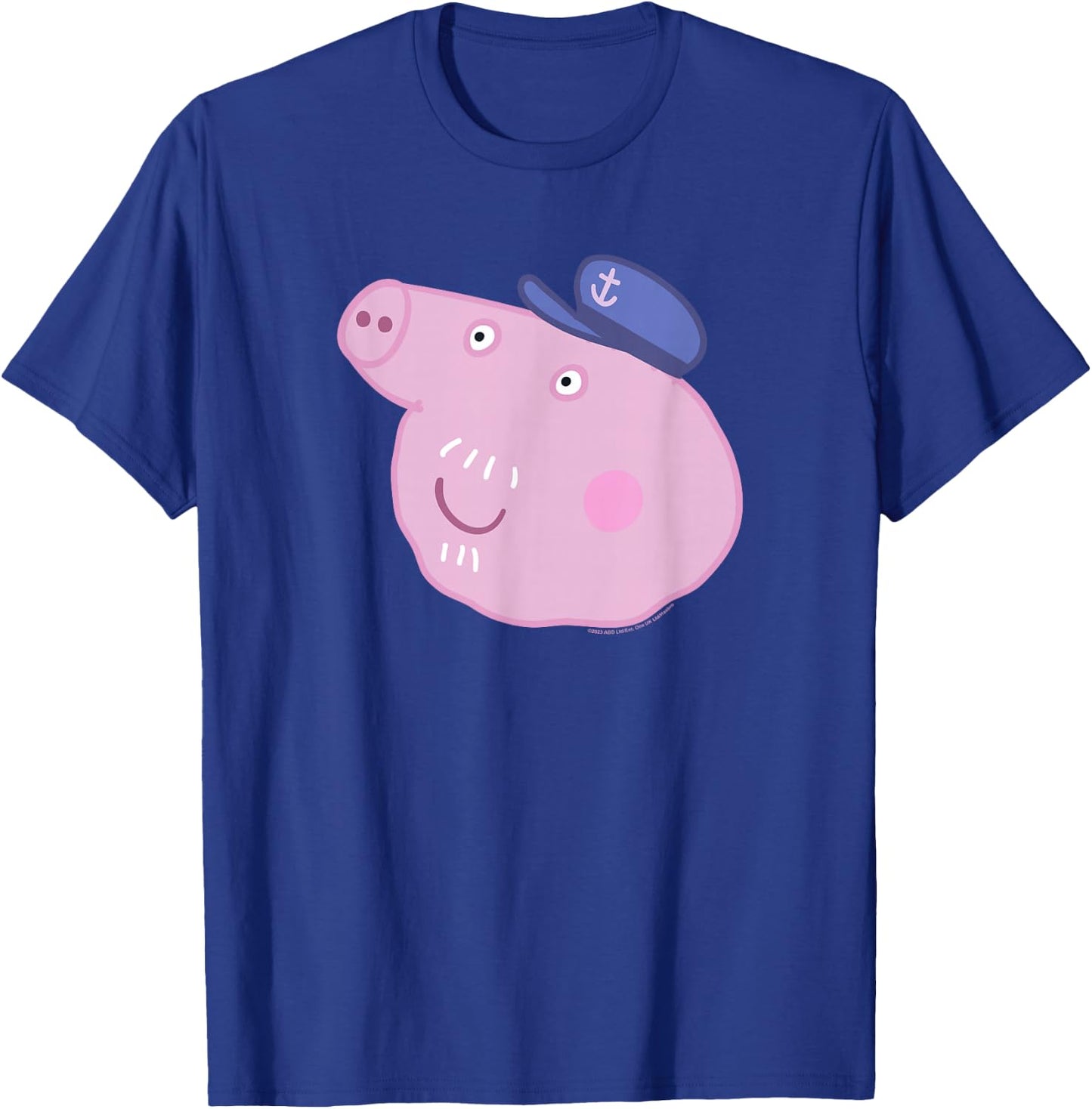 Peppa Pig Grandpa Pig Face , black T-Shirt - T-Shirt | Royal