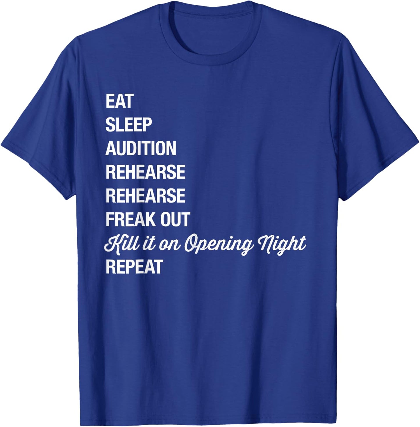 Funny Theatre Geek Gift Musical Life Eat You T-Shirt - T-Shirt | Royal