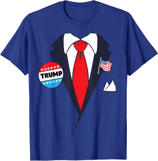 Funny Donald Trump Halloween Costume Shirt - Cartoon T-Shirt - T-Shirt | Royal