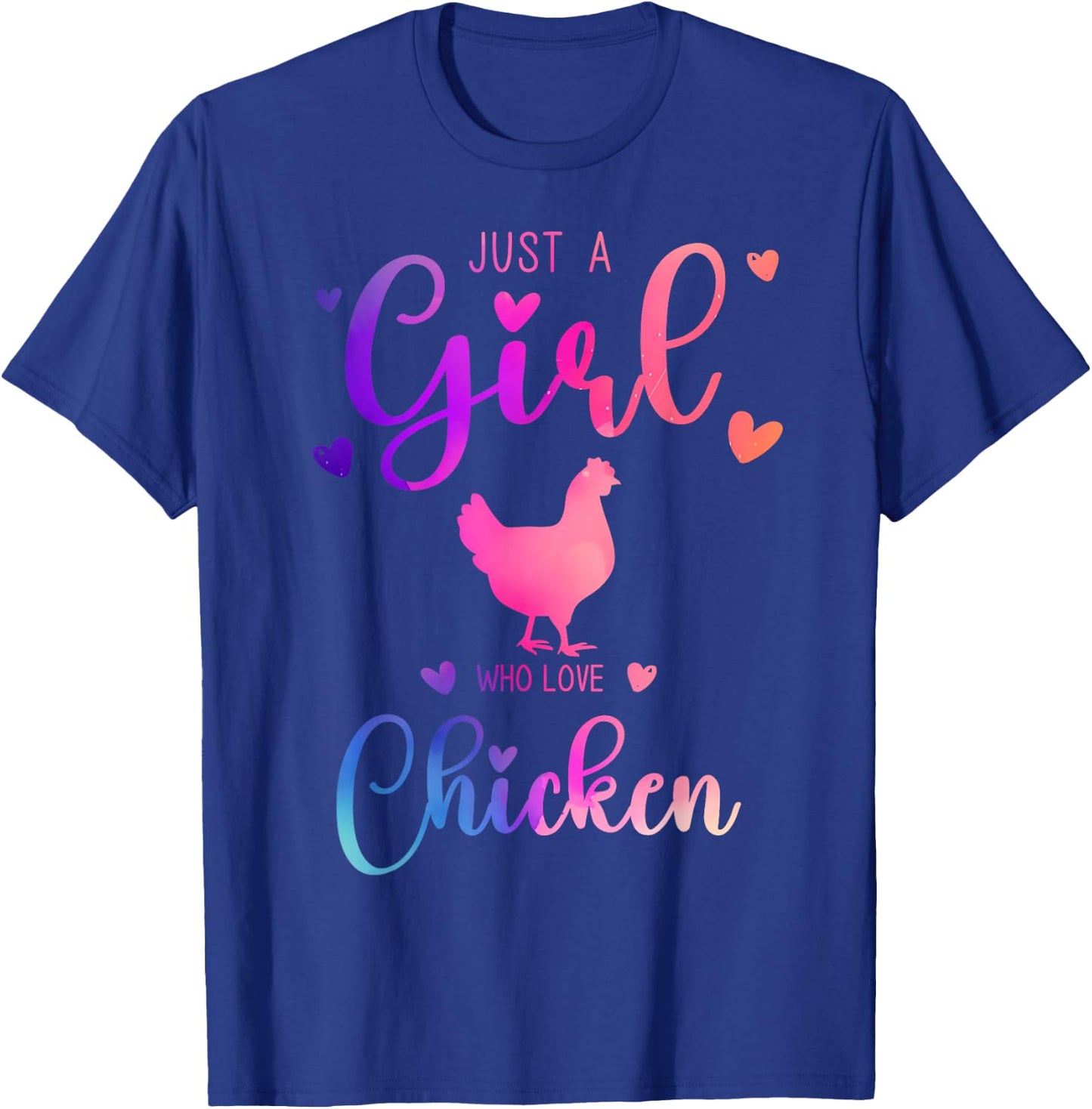 Just a Girl Who Loves Chicken Dress and Kids T-Shirt - T-Shirt | Royal