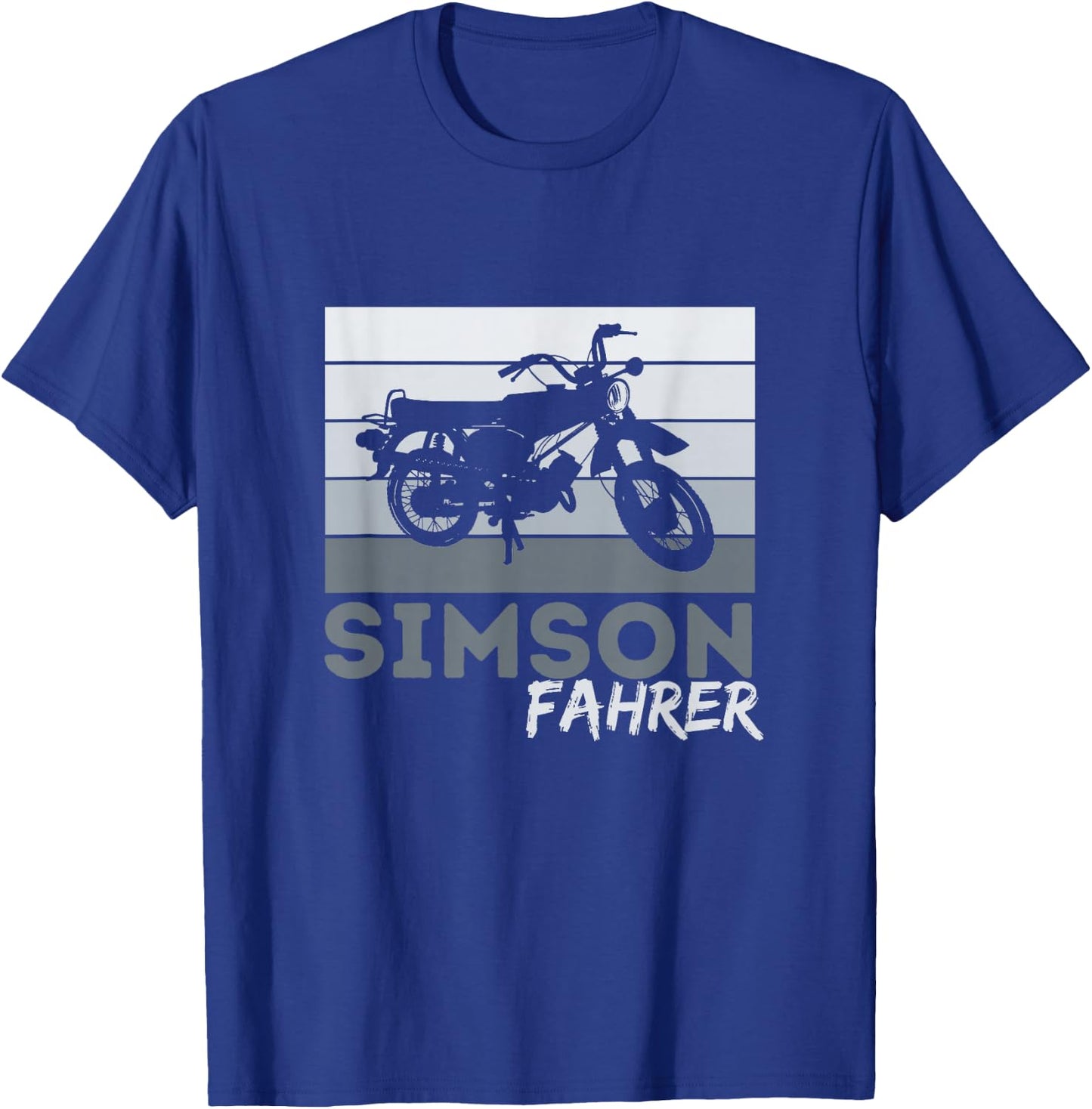 Simson Driver DDR Moped Two Stroke S51 Vintage , black T-Shirt - T-Shirt | Royal