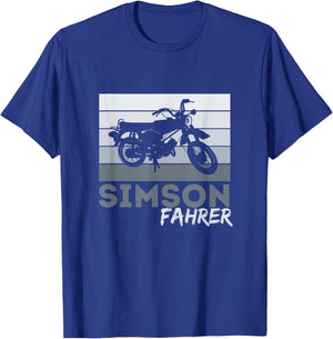 Simson Driver DDR Moped Two Stroke S51 Vintage , black T-Shirt - T-Shirt | Royal