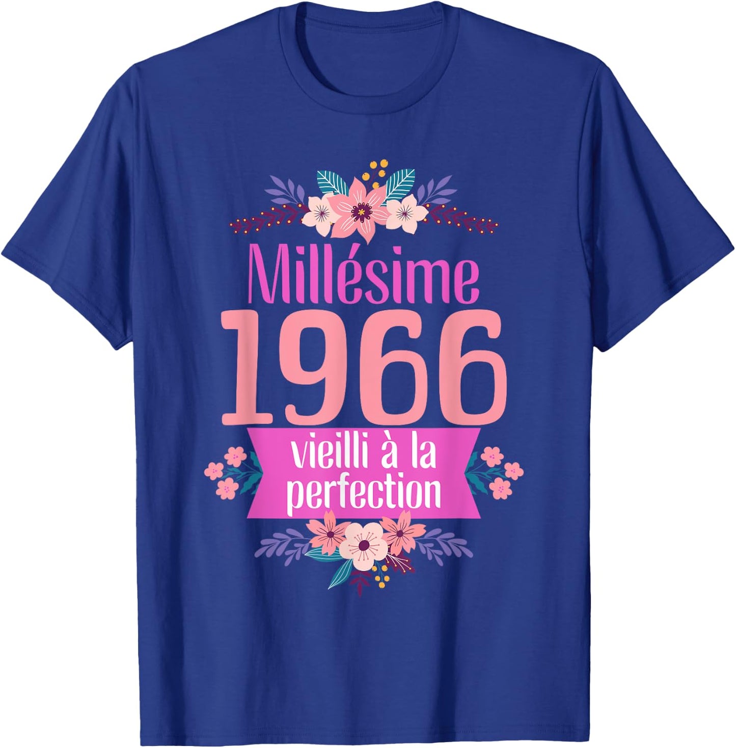 58 Ans Femme 1966 Idée Cadeau Anniversaire Drôle Maman T-Shirt - T-Shirt | Royal