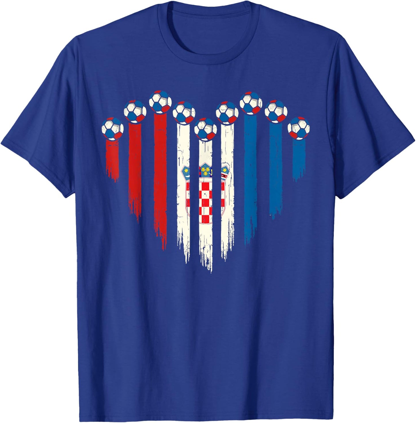 Croatian Flag Novelty Croatia T-Shirt - T-Shirt | Royal