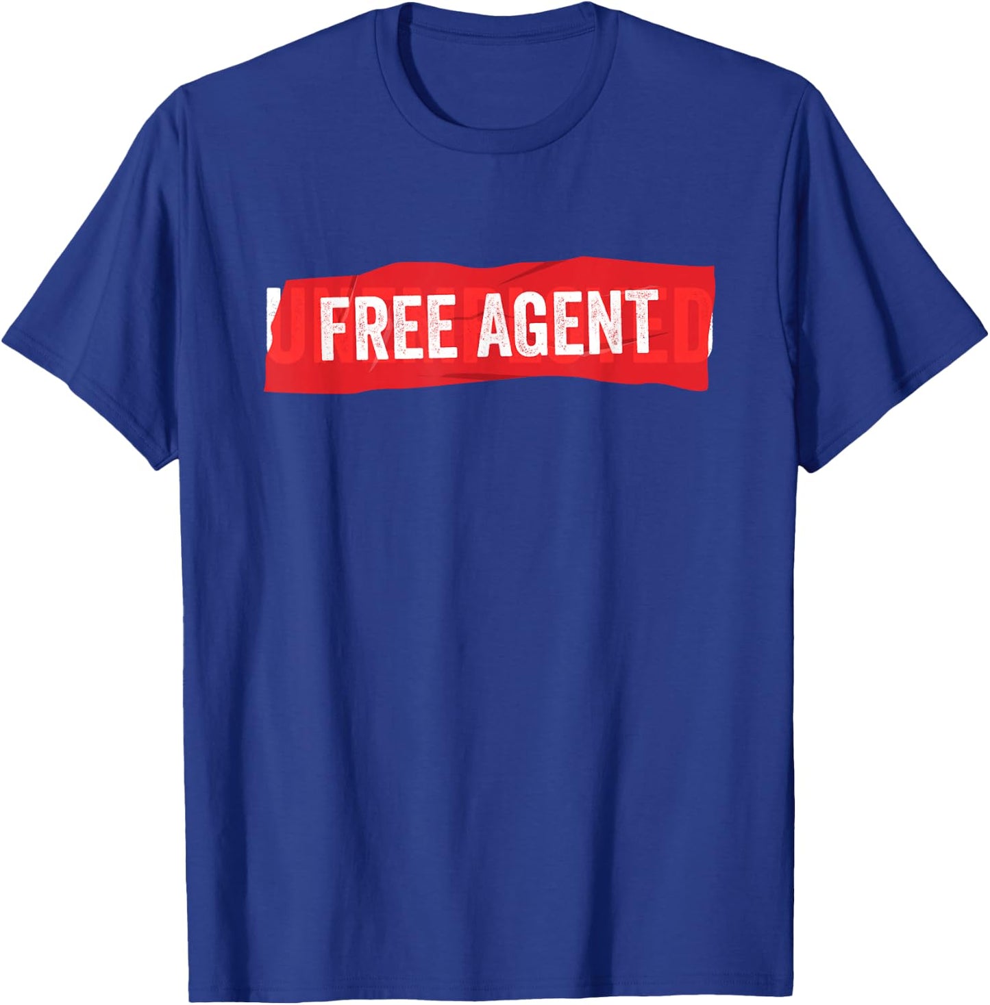 Free Agent - Funny Fired Unemployment T-Shirt - T-Shirt | Royal