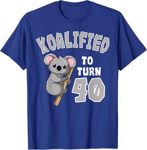 Koalified To Turn 40 Birthday Koala Party Celebration 40th T-Shirt - T-Shirt | Royal