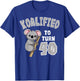 Koalified To Turn 40 Birthday Koala Party Celebration 40th T-Shirt - T-Shirt | Royal