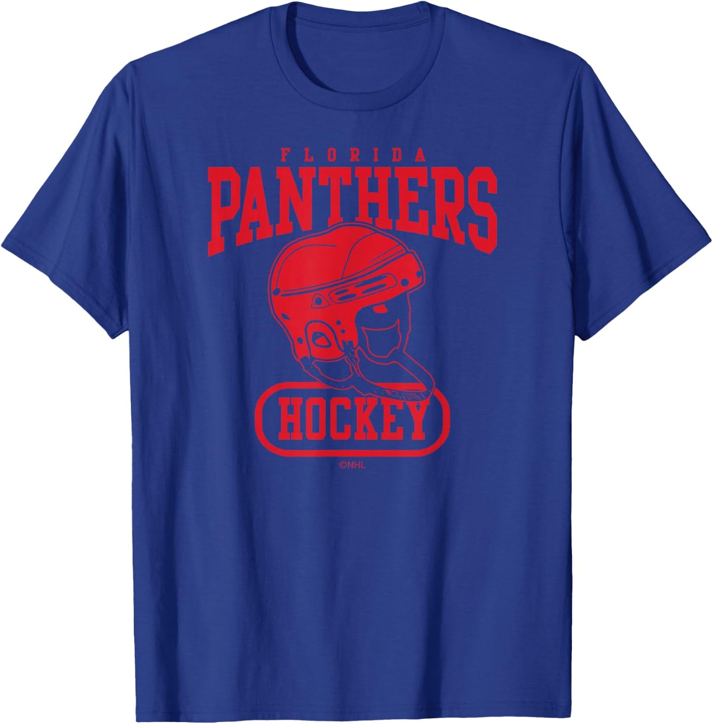 Florida Panthers Helmet Navy Officially Licensed T-Shirt - T-Shirt | Royal