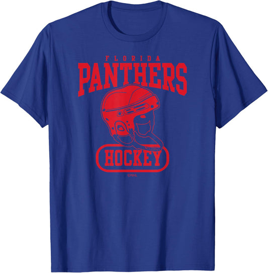 Florida Panthers Helmet Navy Officially Licensed T-Shirt - T-Shirt | Royal