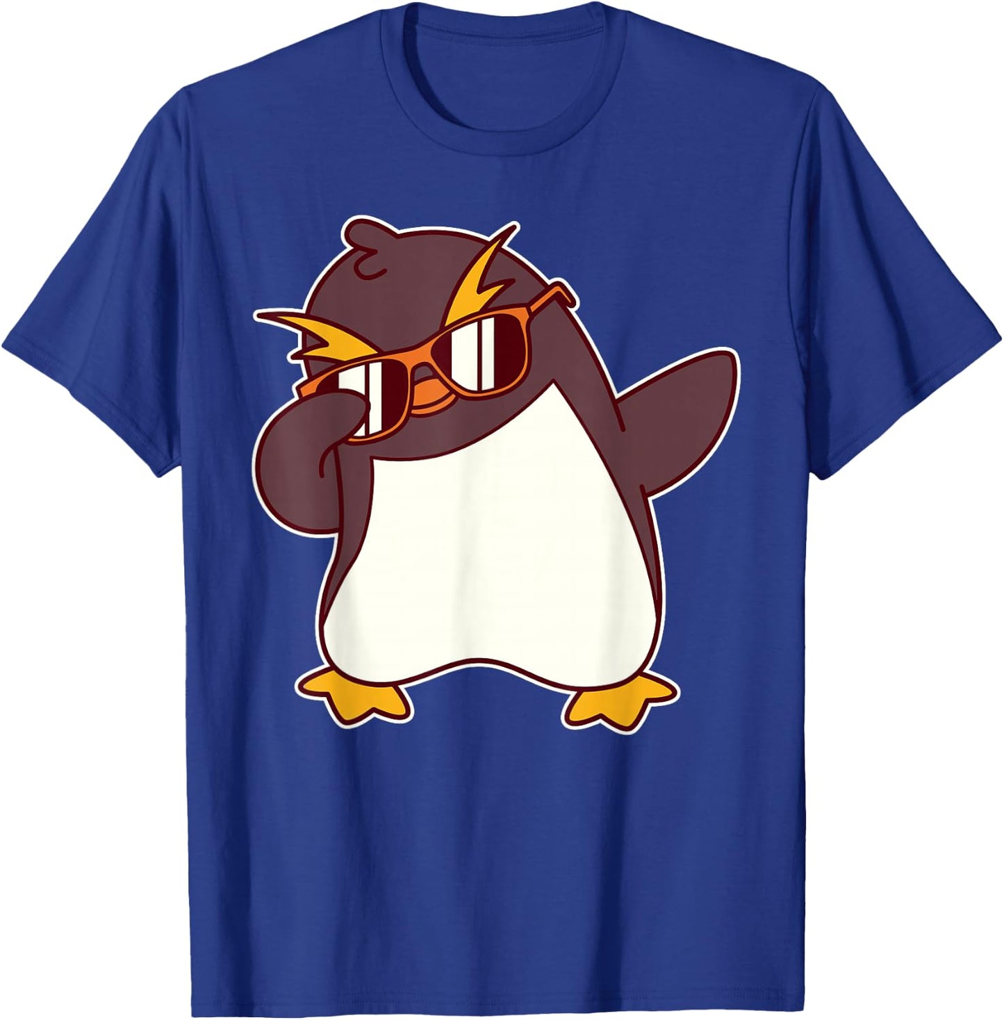 Cute Dabbing Macaroni Penguin T-Shirt - T-Shirt | Royal