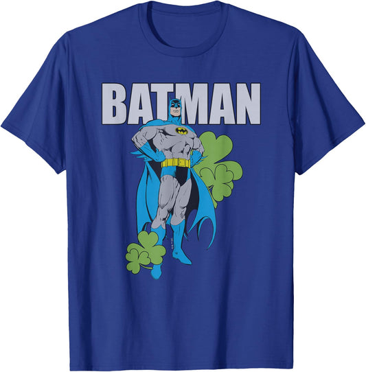 Batman St Patrick's Day Who Needs Luck T-Shirt - T-Shirt | Royal
