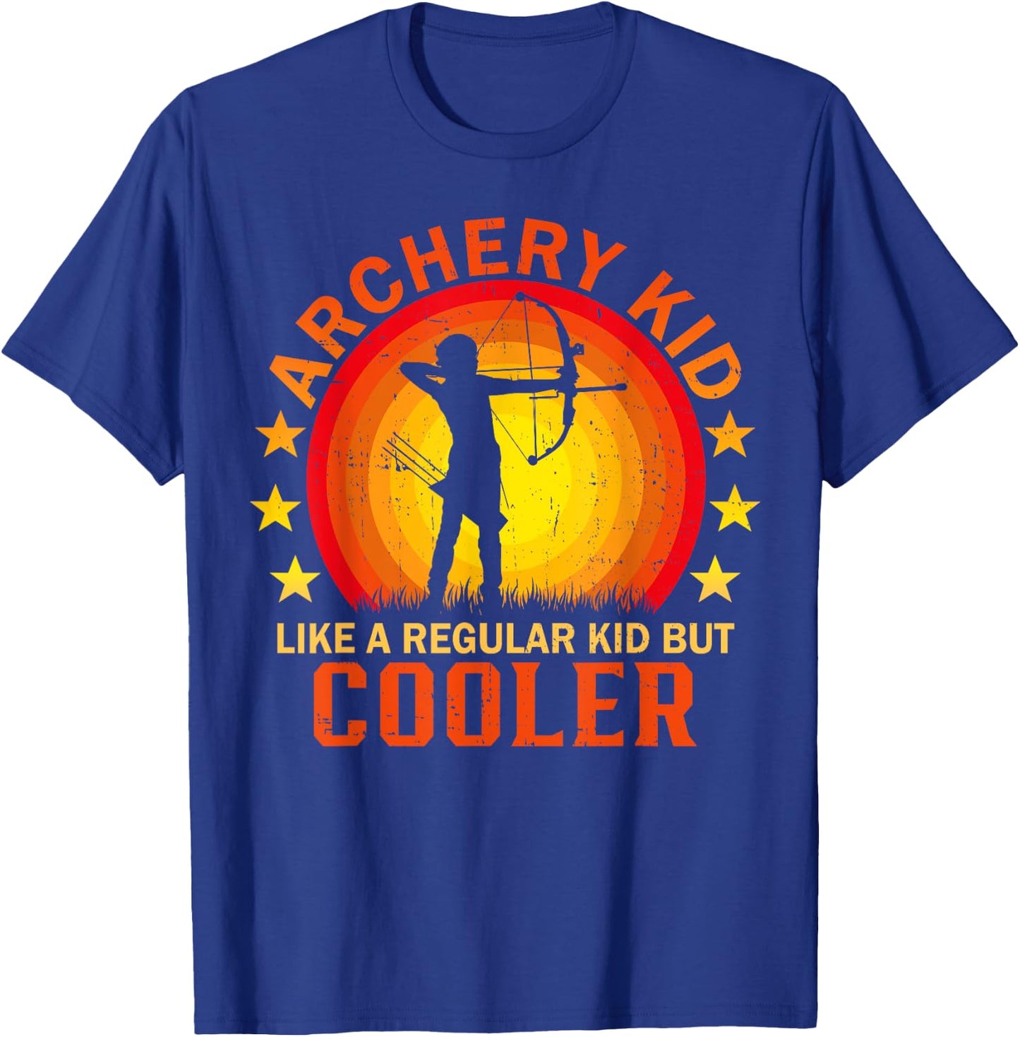 Archery Kid for Bow Hunting Kid Archer Youth Archery T-Shirt - T-Shirt | Royal