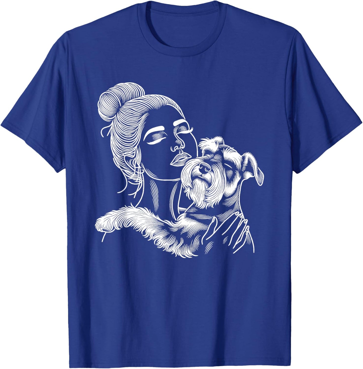 Miniature Schnauzer Mom Dog Art Mother's Day T-Shirt - T-Shirt | Royal