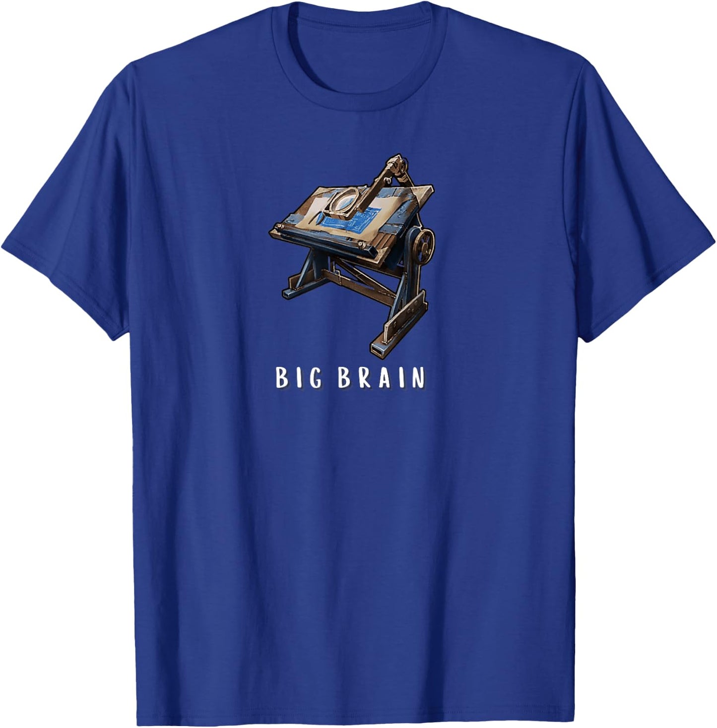 Cool Gaming Survival Rust Research Big Brain Stream T-Shirt - T-Shirt | Royal
