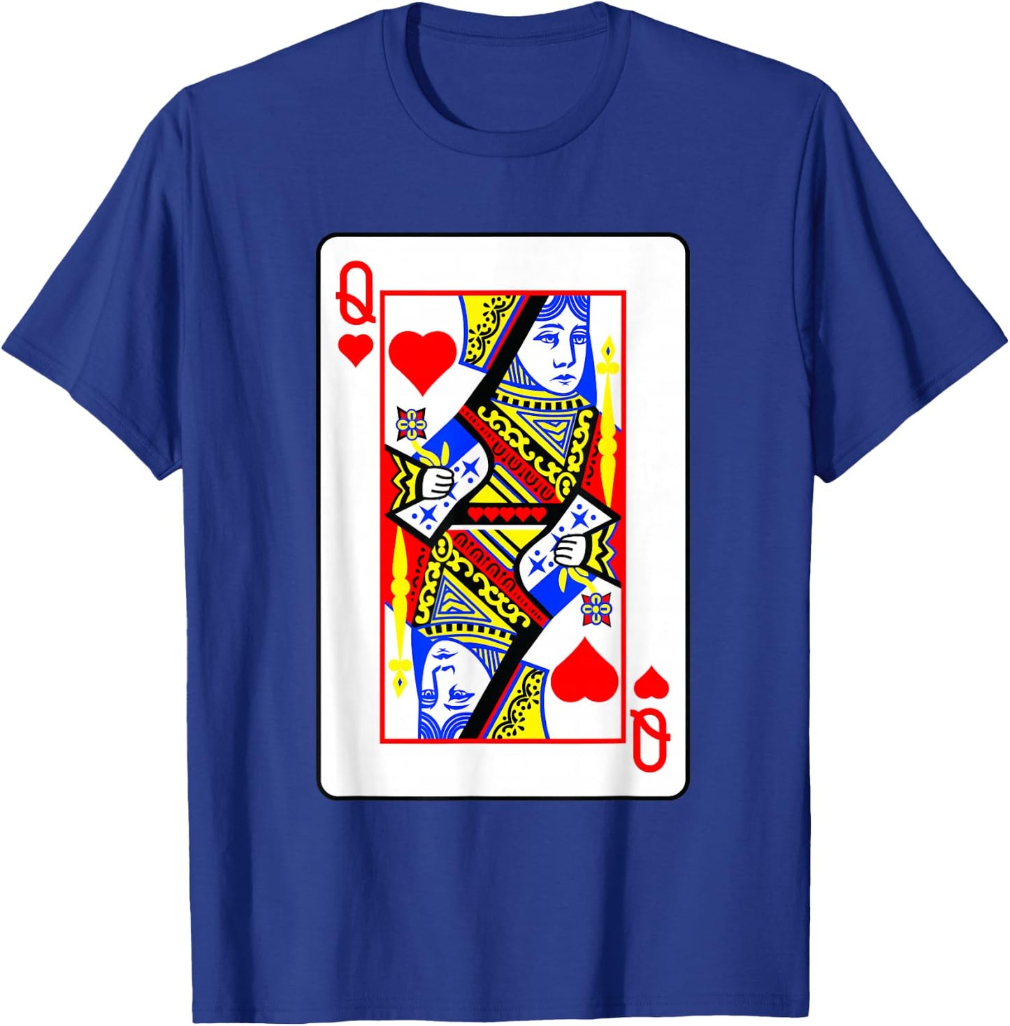 Heart Women's Poker Card Games Playing Cards Black Jack T-Shirt - T-Shirt | Royal