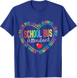 School Bus Attendant Squad Back-to-School Matching Group T-Shirt - T-Shirt | Royal