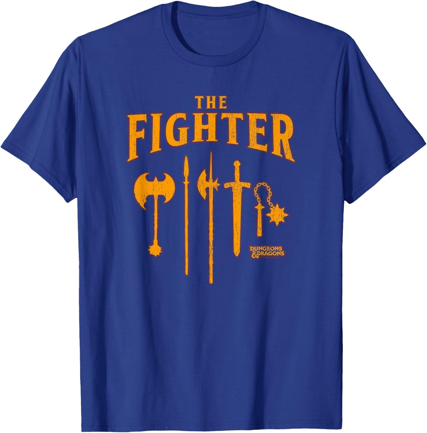Dungeons & Dragons The Fighter Class Weapons Logo T-Shirt - T-Shirt | Royal