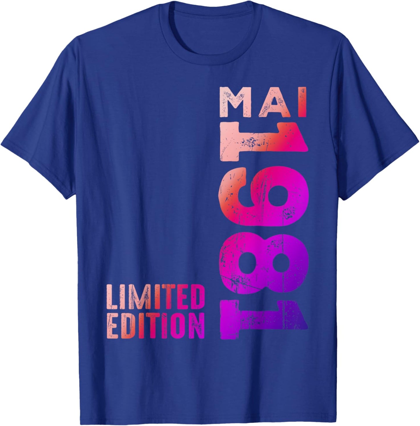 Mai 1981 Jahr Legendär Seit Mai 1981 Geburtstag Retro T-Shirt - T-Shirt | Royal