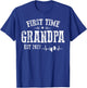 First time Grandpa 2027 for Grandfather to be T-Shirt - T-Shirt | Royal