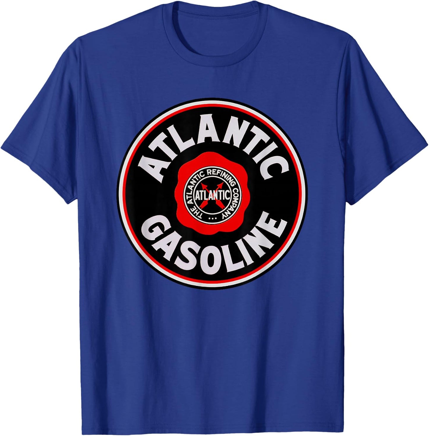 Retro Vintage Gas Station Atlantic Gasoline Motor Oil Car T-Shirt - T-Shirt | Royal
