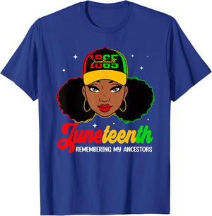 Juneteenth 1865 Remembering My Ancestors Juneteenth T-Shirt - T-Shirt | Royal