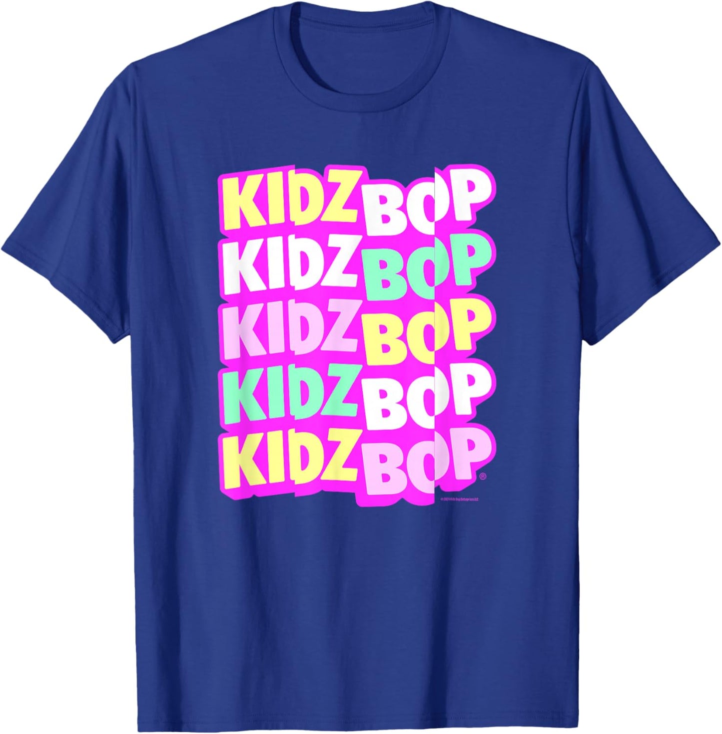 KIDZ BOP Merch – Pastel KIDZ BOP Logo T-Shirt - T-Shirt | Royal