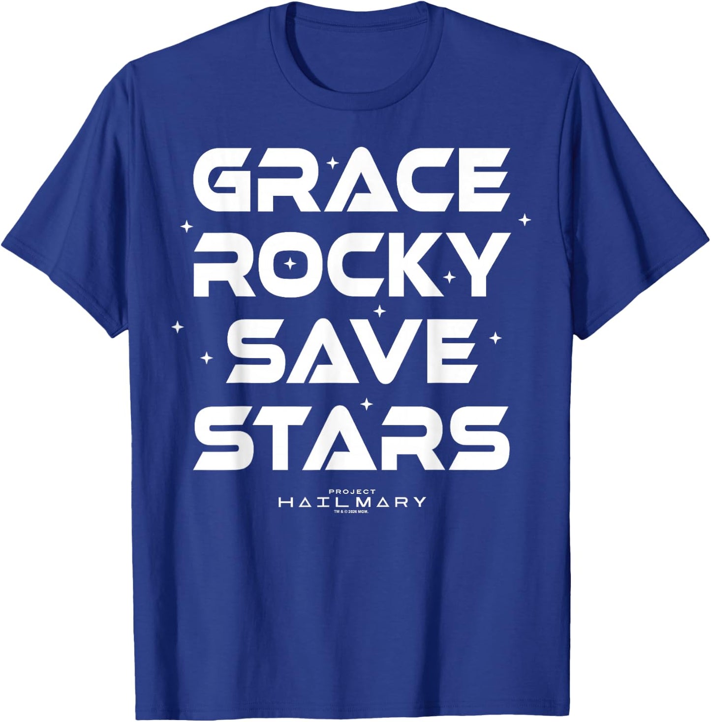 Project Hail Mary Grace Rocky Save Stars Poster T-Shirt - T-Shirt | Royal