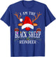 I Am The Black Sheep Reindeer Christmas Family T-Shirt - T-Shirt | Royal