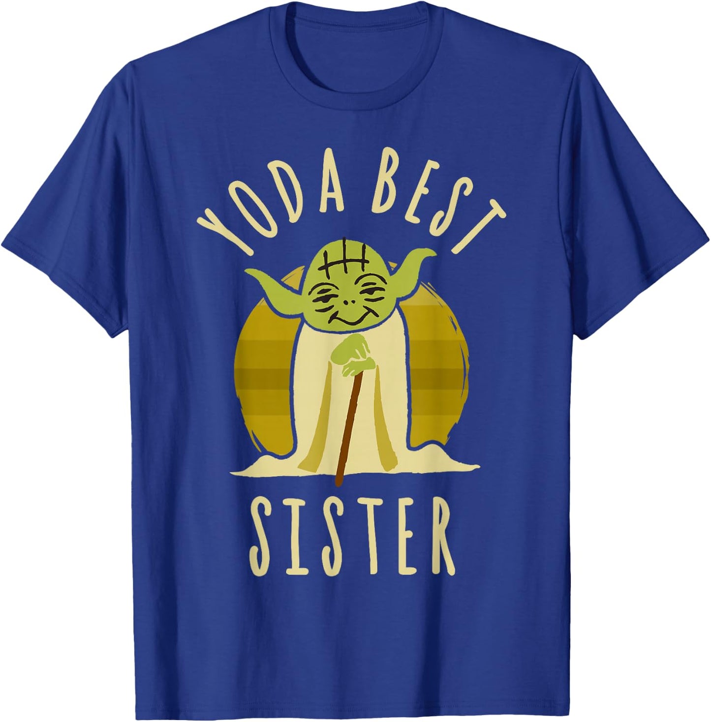 Star Wars Yoda Best Sister Cartoon Yoda T-Shirt - T-Shirt | Royal