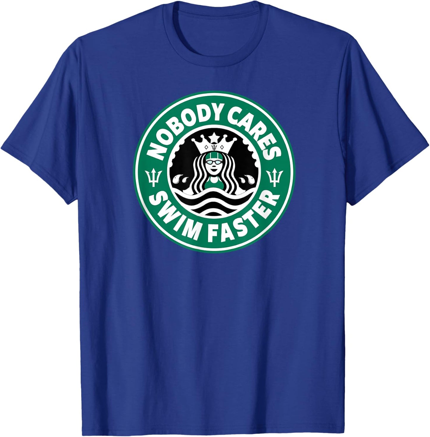 Swim Team Teen Girl or Nobody Cares Swim Faster T-Shirt - T-Shirt | Royal