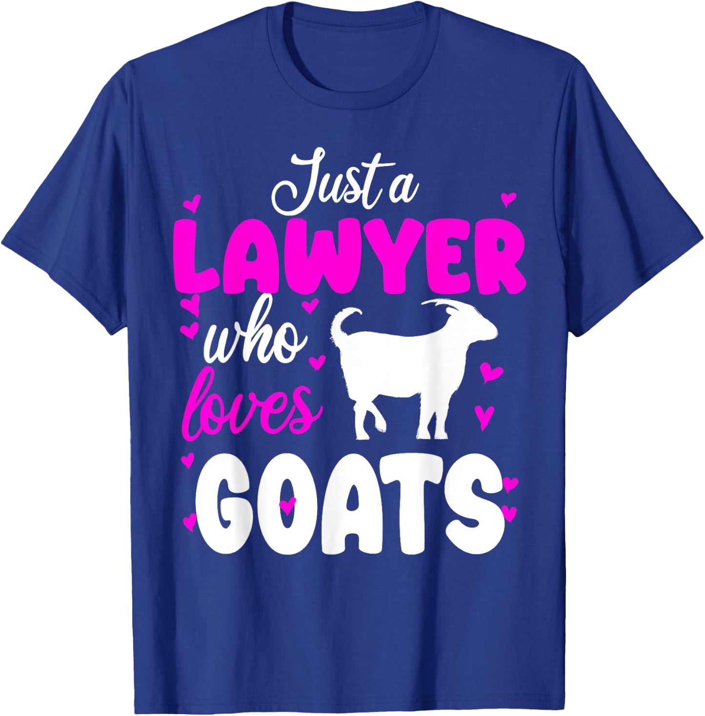 Lawyer Goat Mom Farmer Funny Attorney Graduation 2024 T-Shirt - T-Shirt | Royal