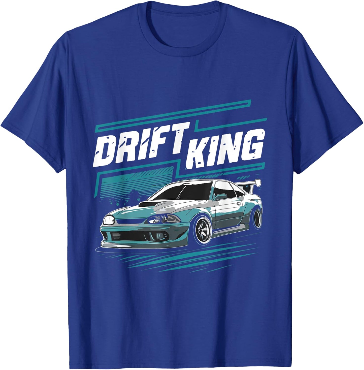 Drift King Funny Drifting Costume Drift Passion T-Shirt - T-Shirt | Royal