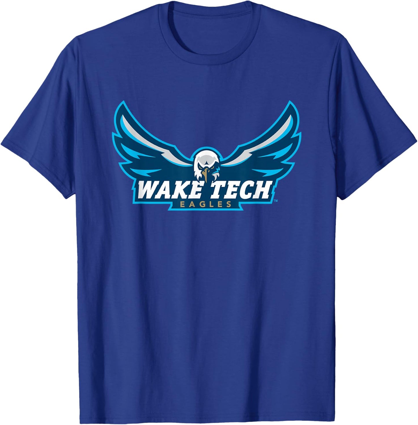Wake Tech Eagles Wake Tech Community College Logo T-Shirt - T-Shirt | Royal