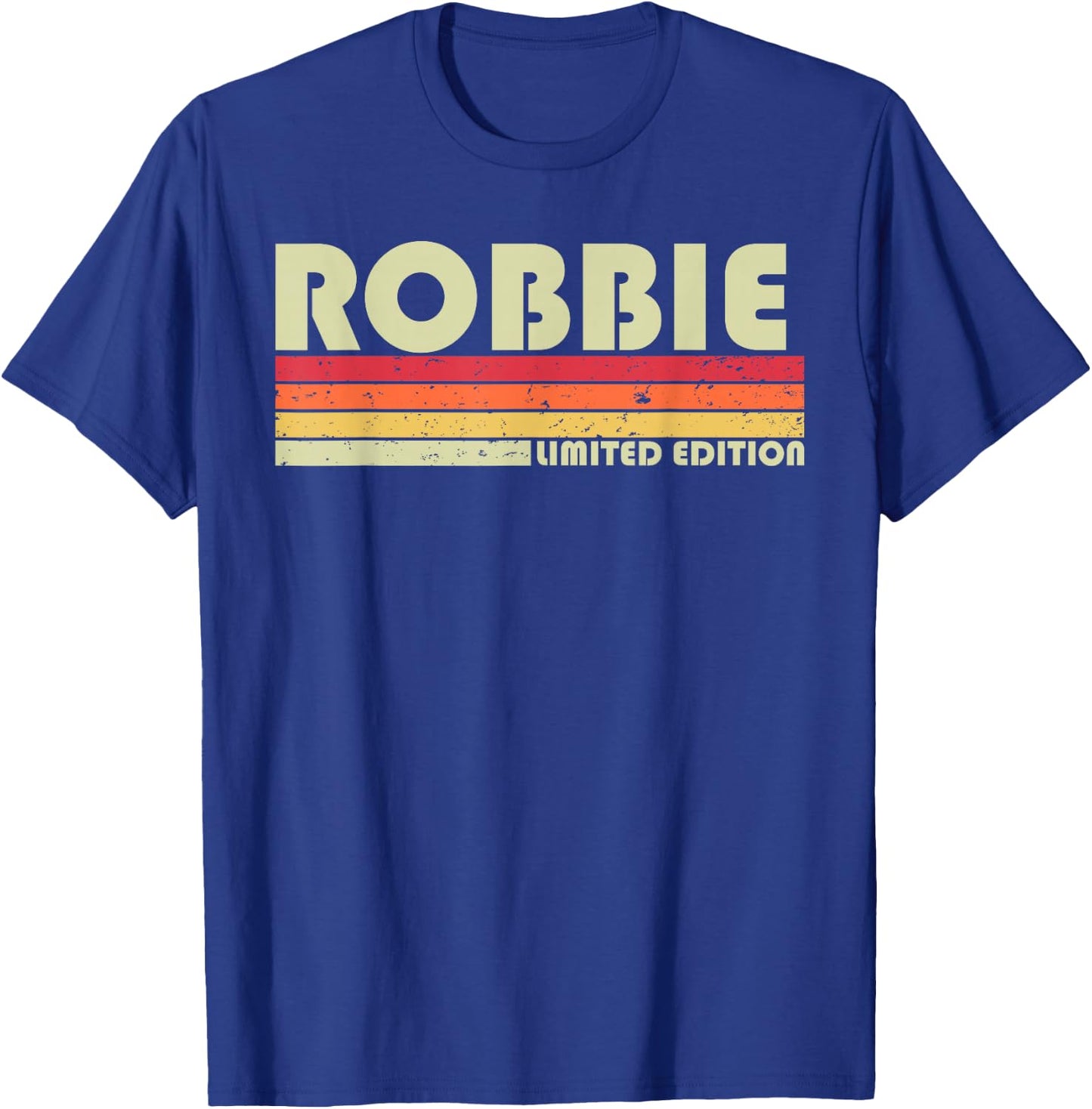 Robbie Geschenkname, personalisiert, Retro, Vintage, 80er, 90er Jahre Geburtstag T-Shirt - T-Shirt | Royal