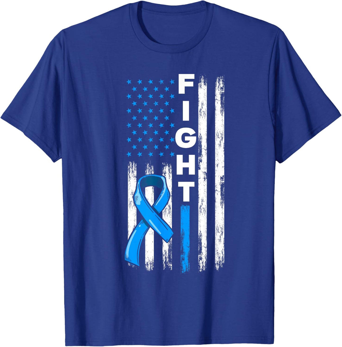 Fight Prostate Cancer Warrior Prostate Cancer Awareness T-Shirt - T-Shirt | Royal