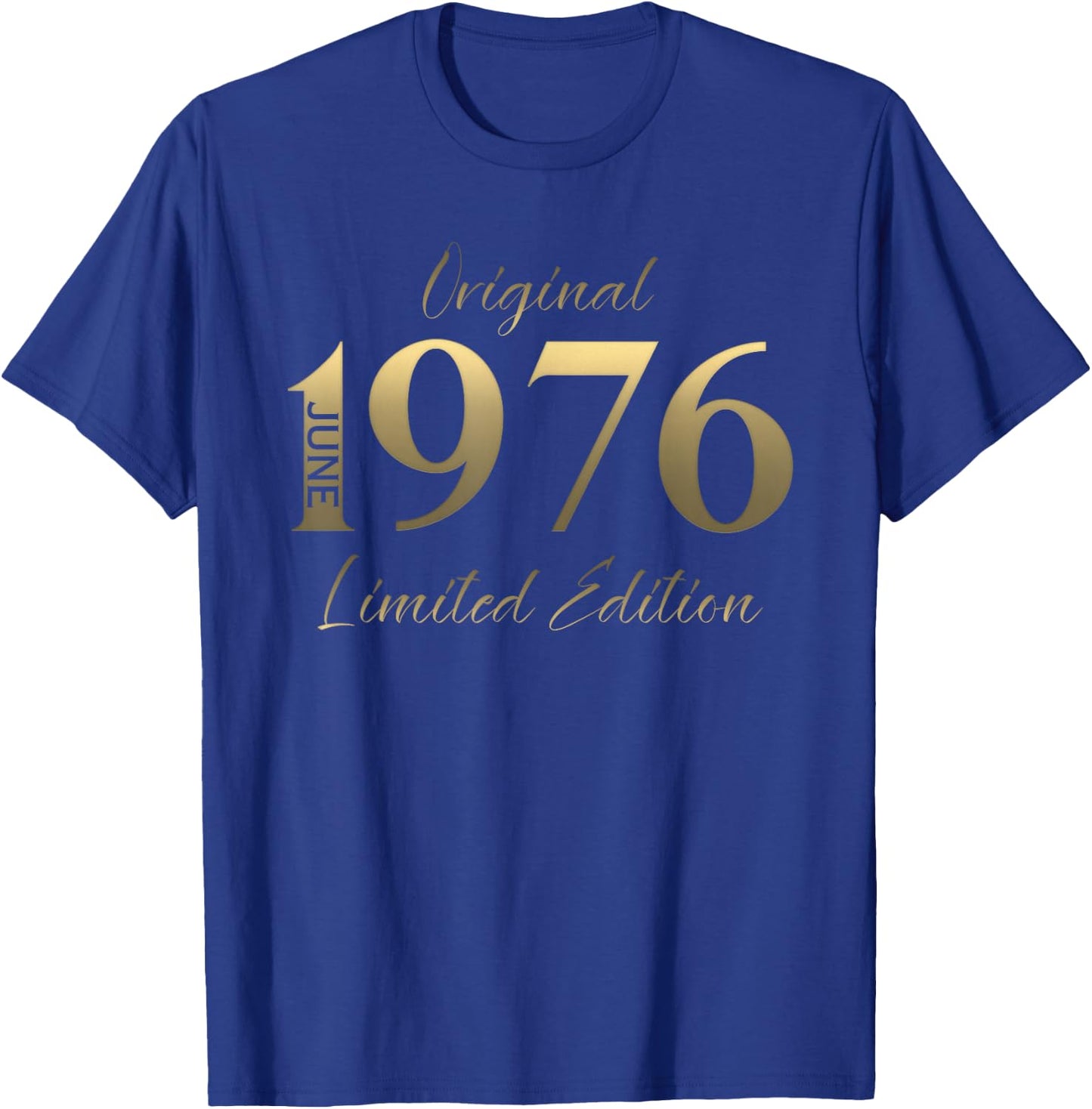 50 Ans Anniversaire Homme Cadeau Juin 1976 Vintage T-Shirt - T-Shirt | Royal