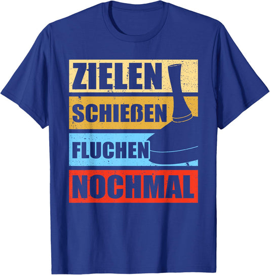 with German Text "Stockfeuer" ("Stockfeuer"), black T-Shirt - T-Shirt | Royal