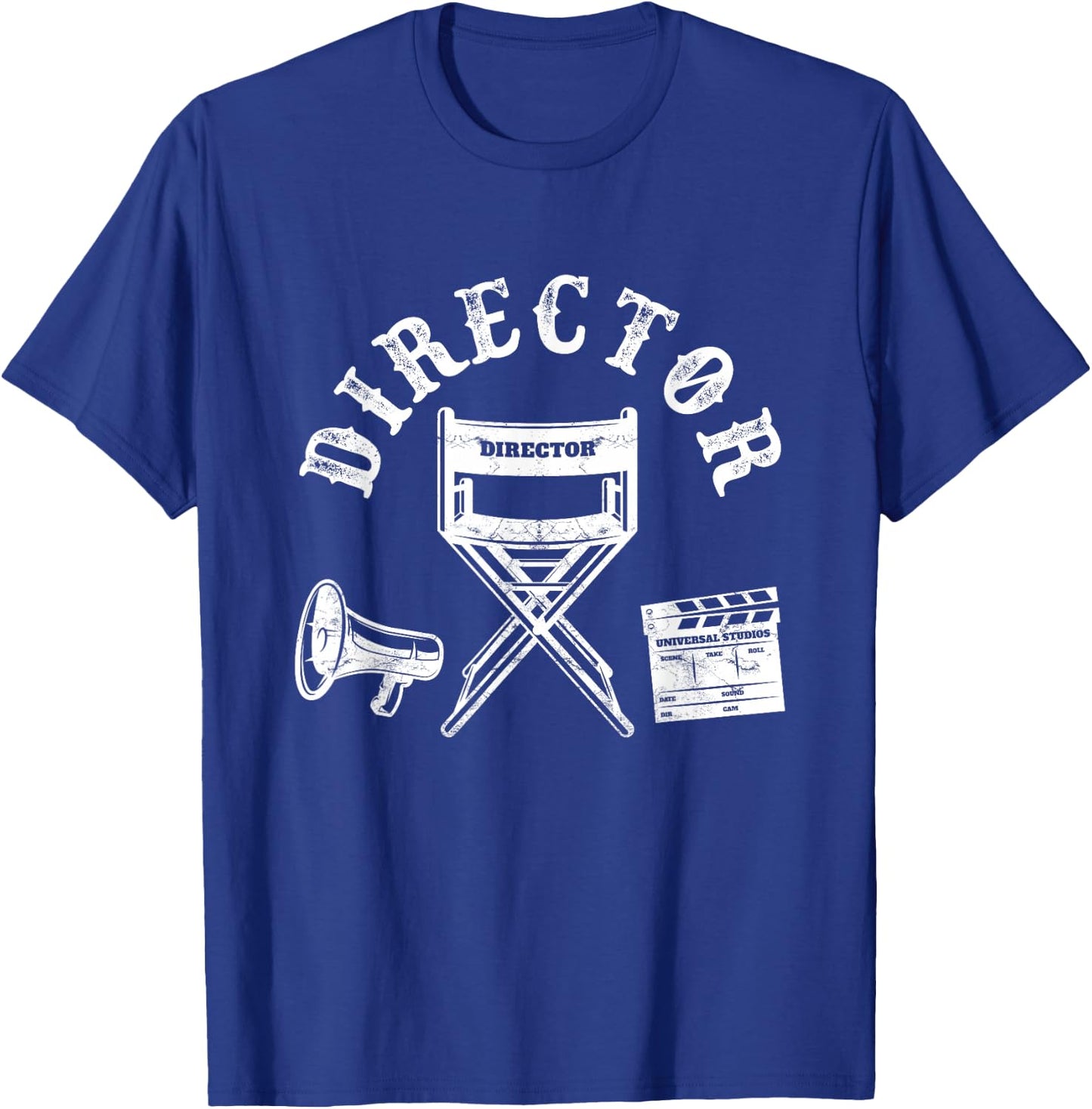Movie Director Chair and Movie Director Funny , Black, S T-Shirt - T-Shirt | Royal