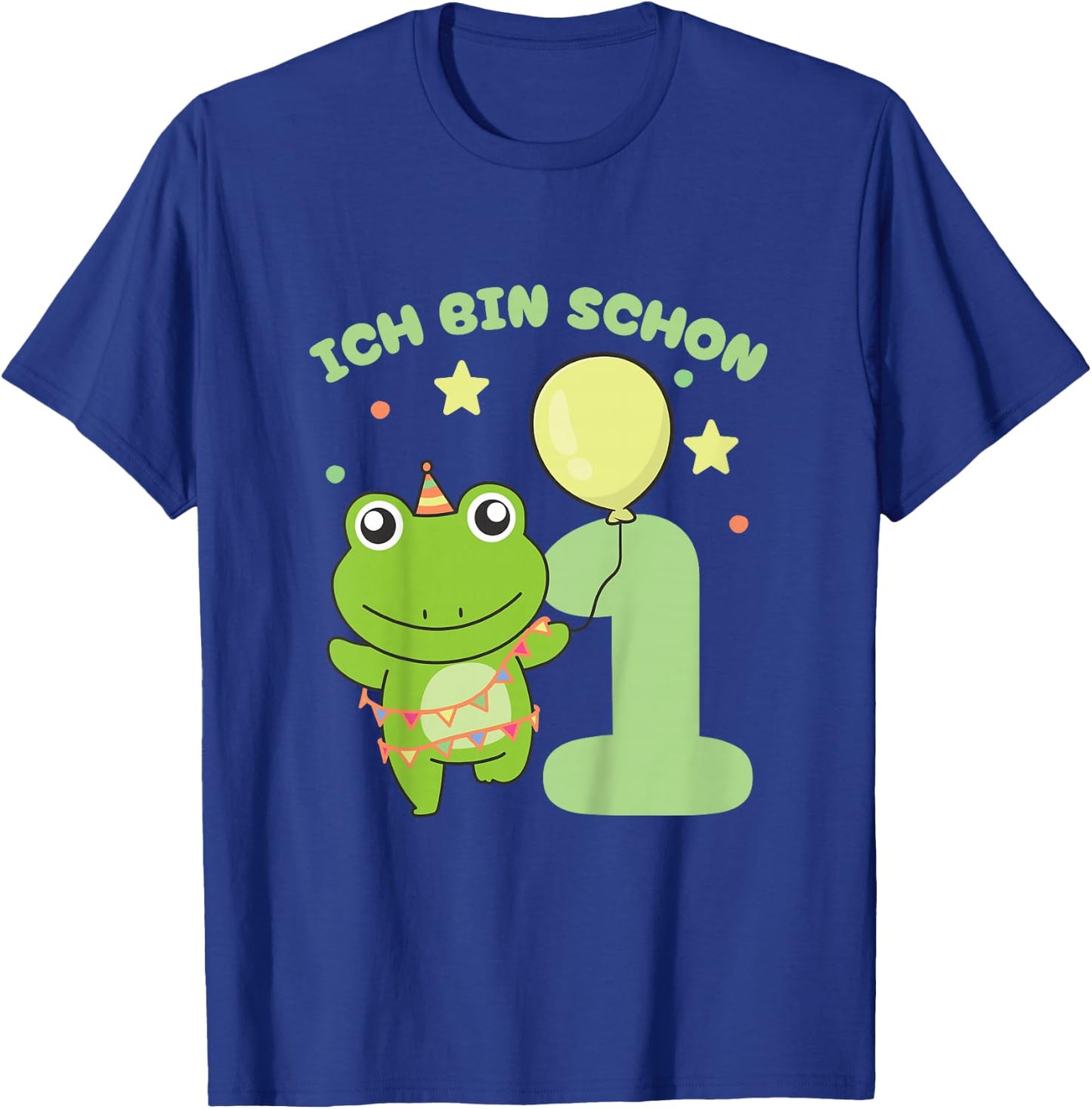 Frosch Ich bin schon 1 Frösche Geburtstags Kinder T-Shirt - T-Shirt | Royal