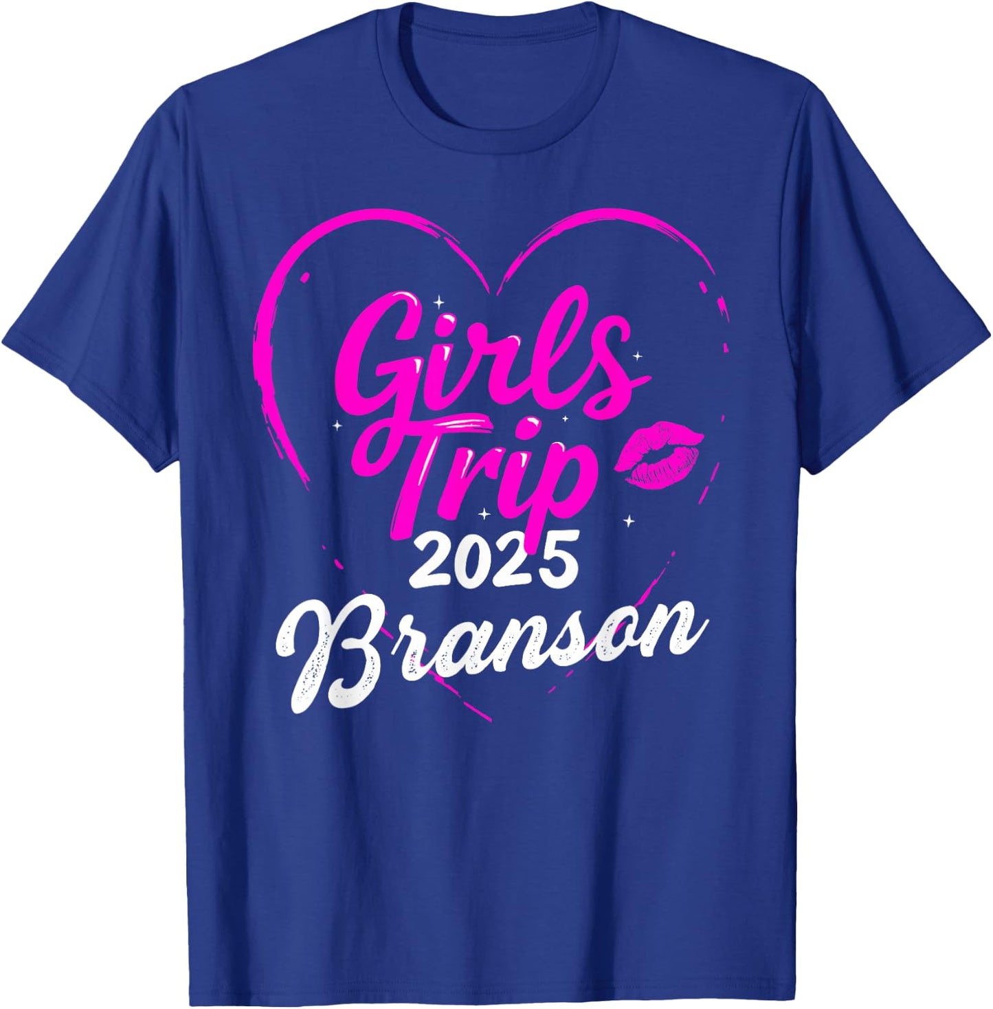 Girls Trip Branson 2025 Vacation Weekend Birthday Squad T-Shirt - T-Shirt | Royal