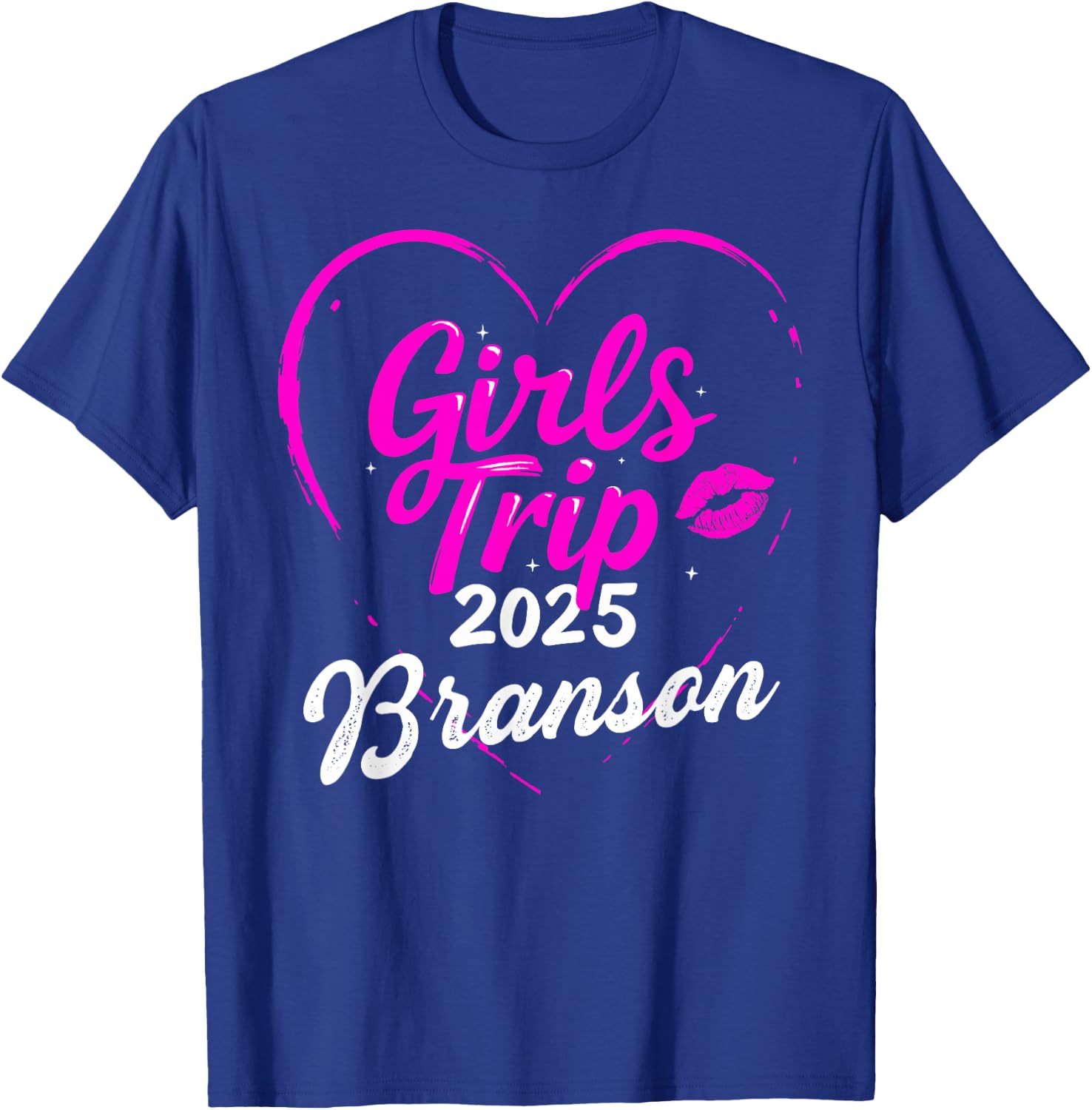 Girls Trip Branson 2025 Vacation Weekend Birthday Squad T-Shirt - T-Shirt | Royal