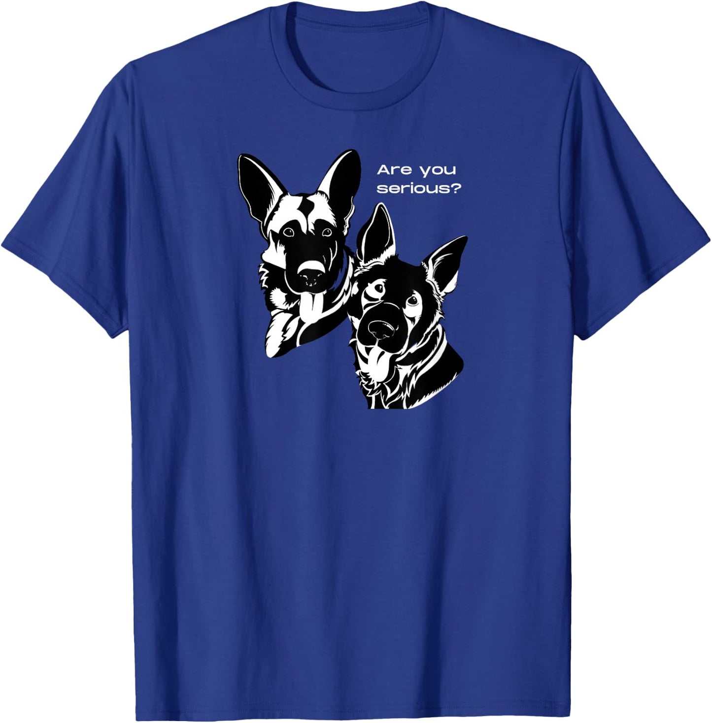 German Shepherd Head Tilt T-Shirt - T-Shirt | Royal