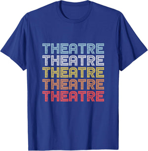Retro Theatre Shirt Act Drama Teenagers Gift Youth Kids T-Shirt - T-Shirt | Royal