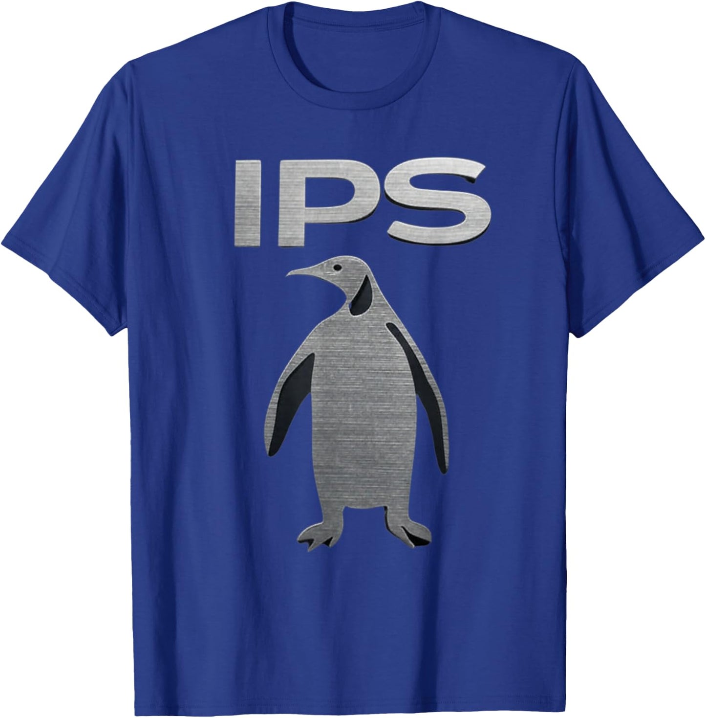IPS Metal Cutout Design Penguins Infinite Plane Society T-Shirt - T-Shirt | Royal