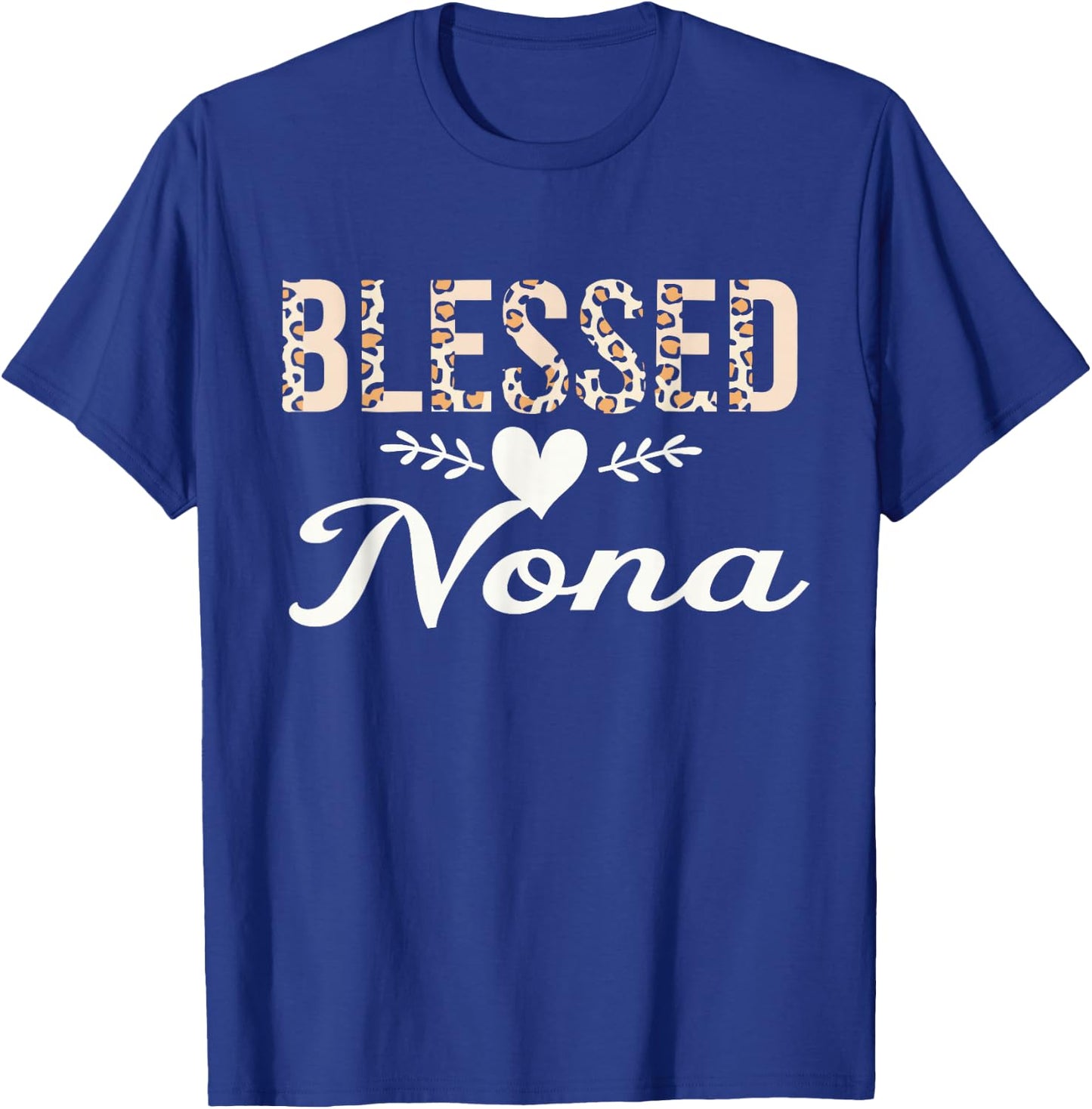Blessed Nona Cute Leopard T-Shirt - T-Shirt | Royal