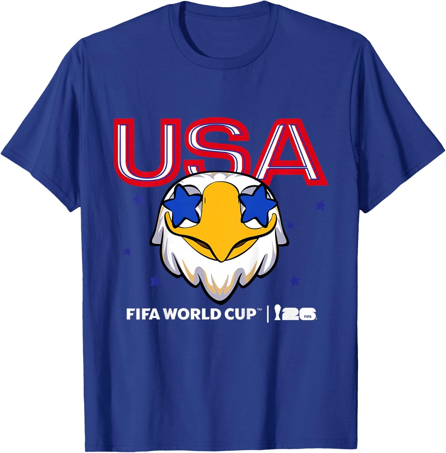 Enfant FIFA World CUP26 USA Mascotte Stars T-Shirt - T-Shirt | Royal