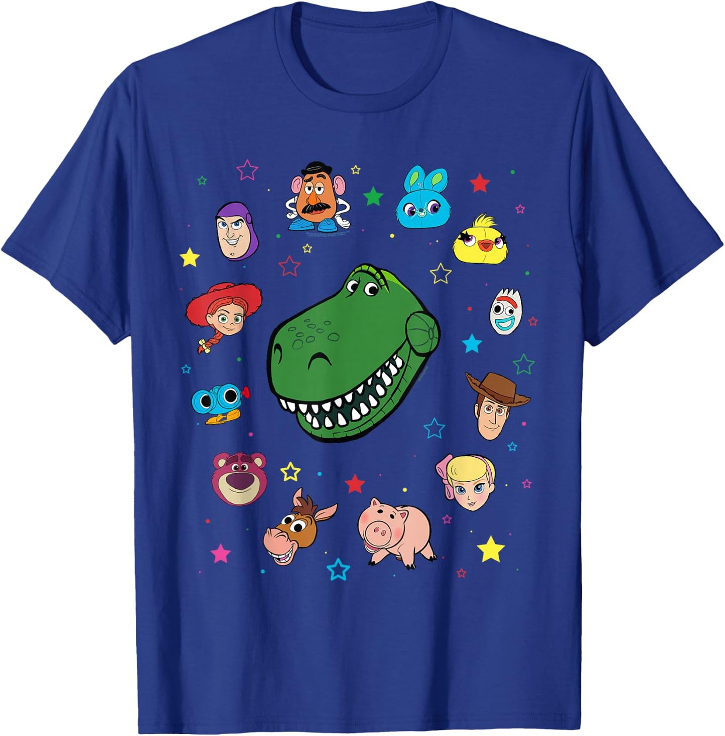 Disney and Pixar's Toy Story Rex Big Face Collage T-Shirt - T-Shirt | Royal