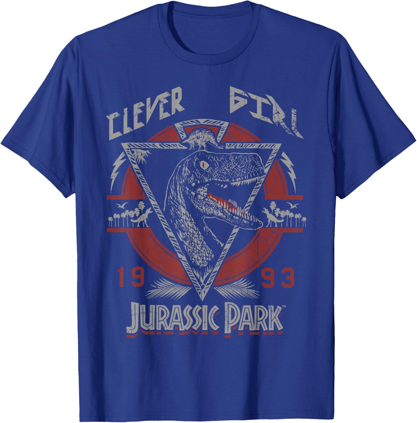 Jurassic Park Clever Girl 1993 Retro T-Shirt - T-Shirt | Royal